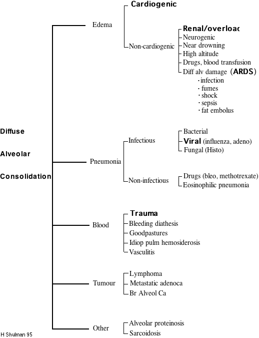 Diff Alveolar Consolidation