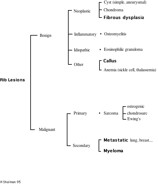 Rib lesions